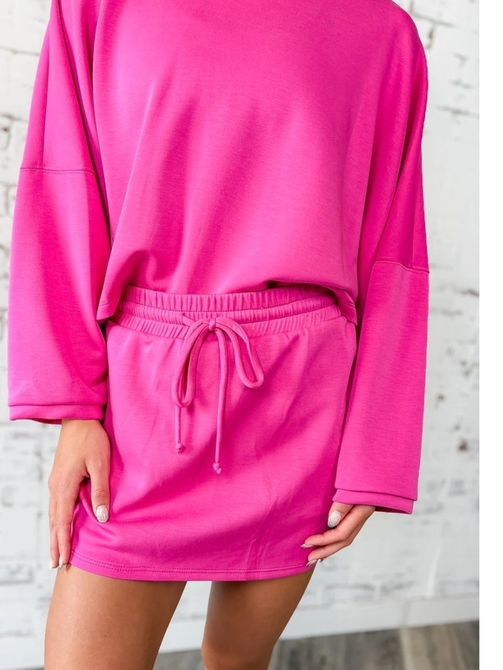 Pink  Drawstring Set
